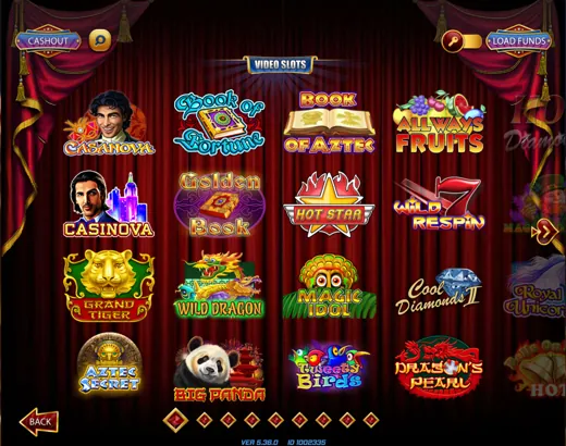 Lobby principal: casino, deportes y en vivo en una sola pantalla